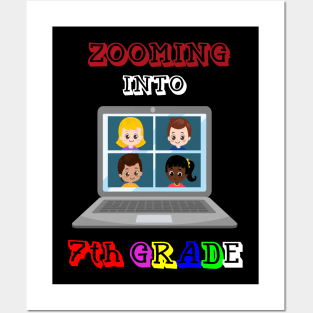 Zooming Into 7th grade - Back to School Posters and Art